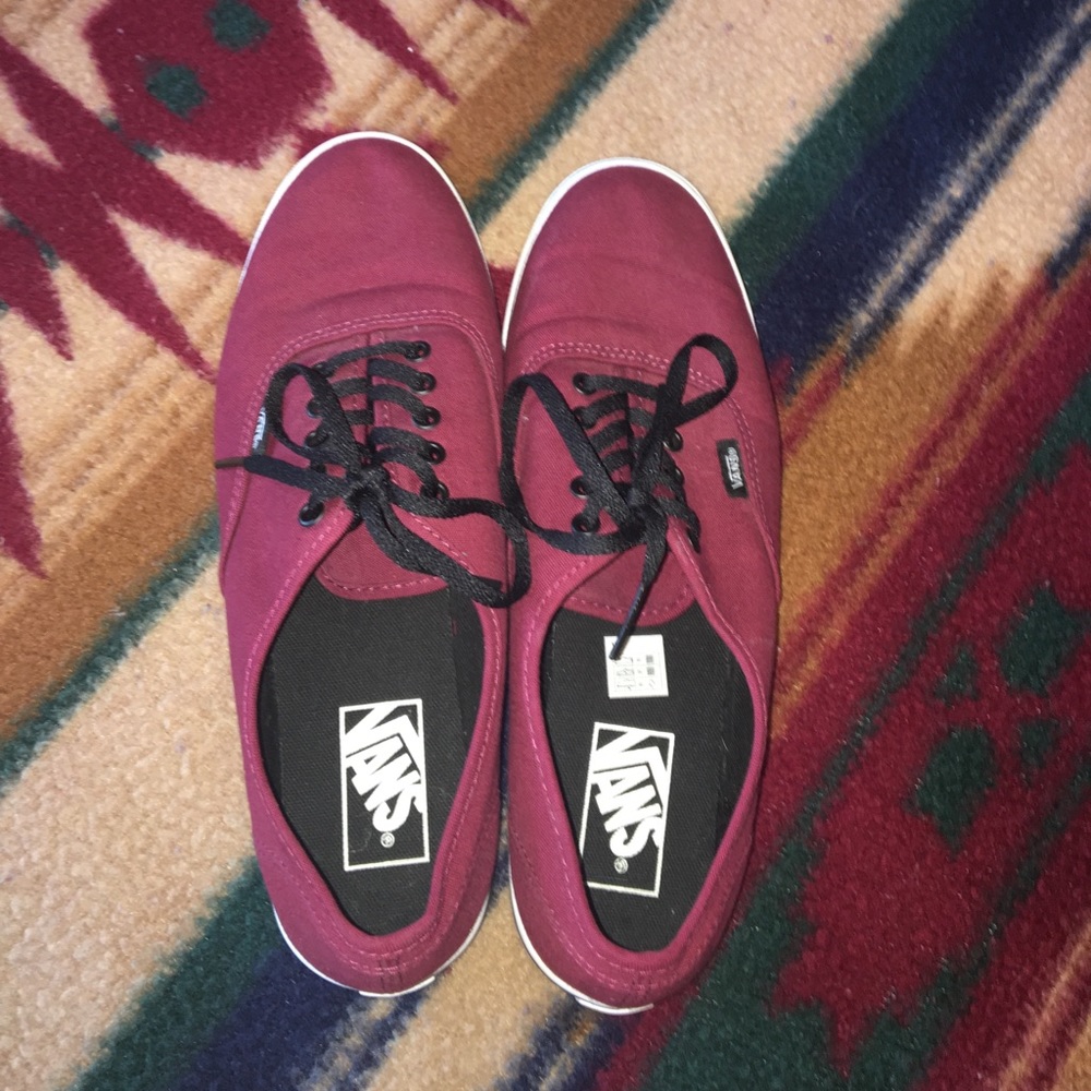 Burgundy Classic Vans